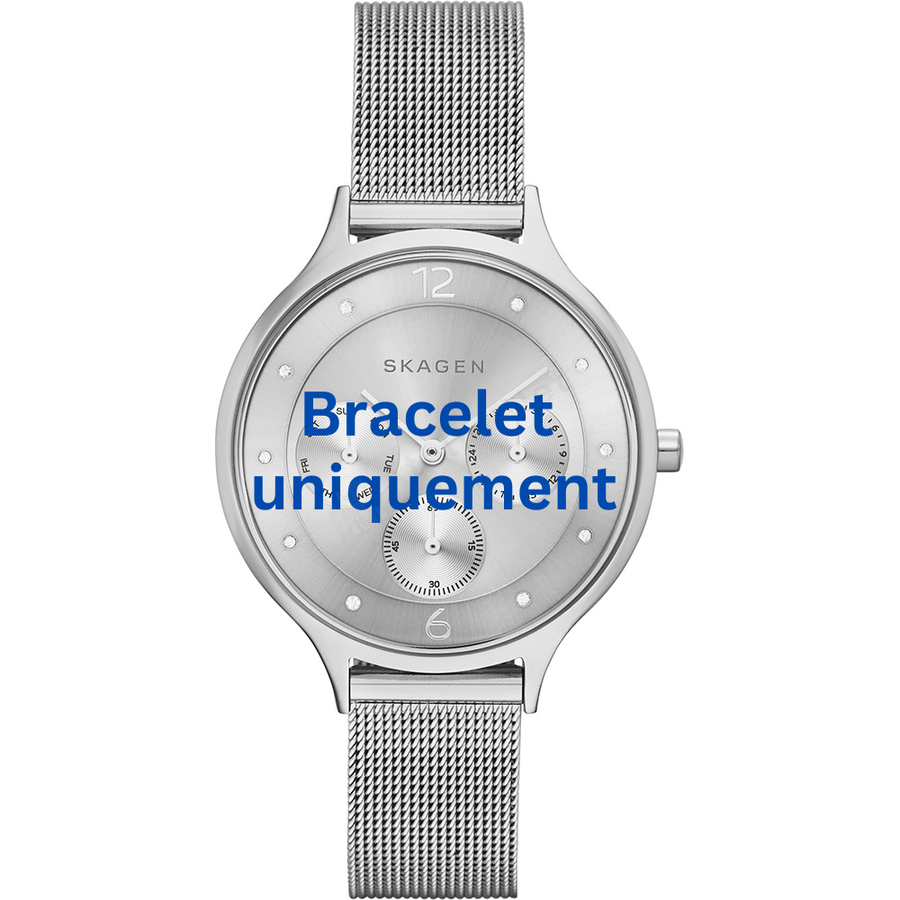 Bracelet métal argent Skagen - ANITA LARGE / SKW2312 - SKW2391 - SKW2400 - SKW2437-Bracelet de montre-AtelierNet