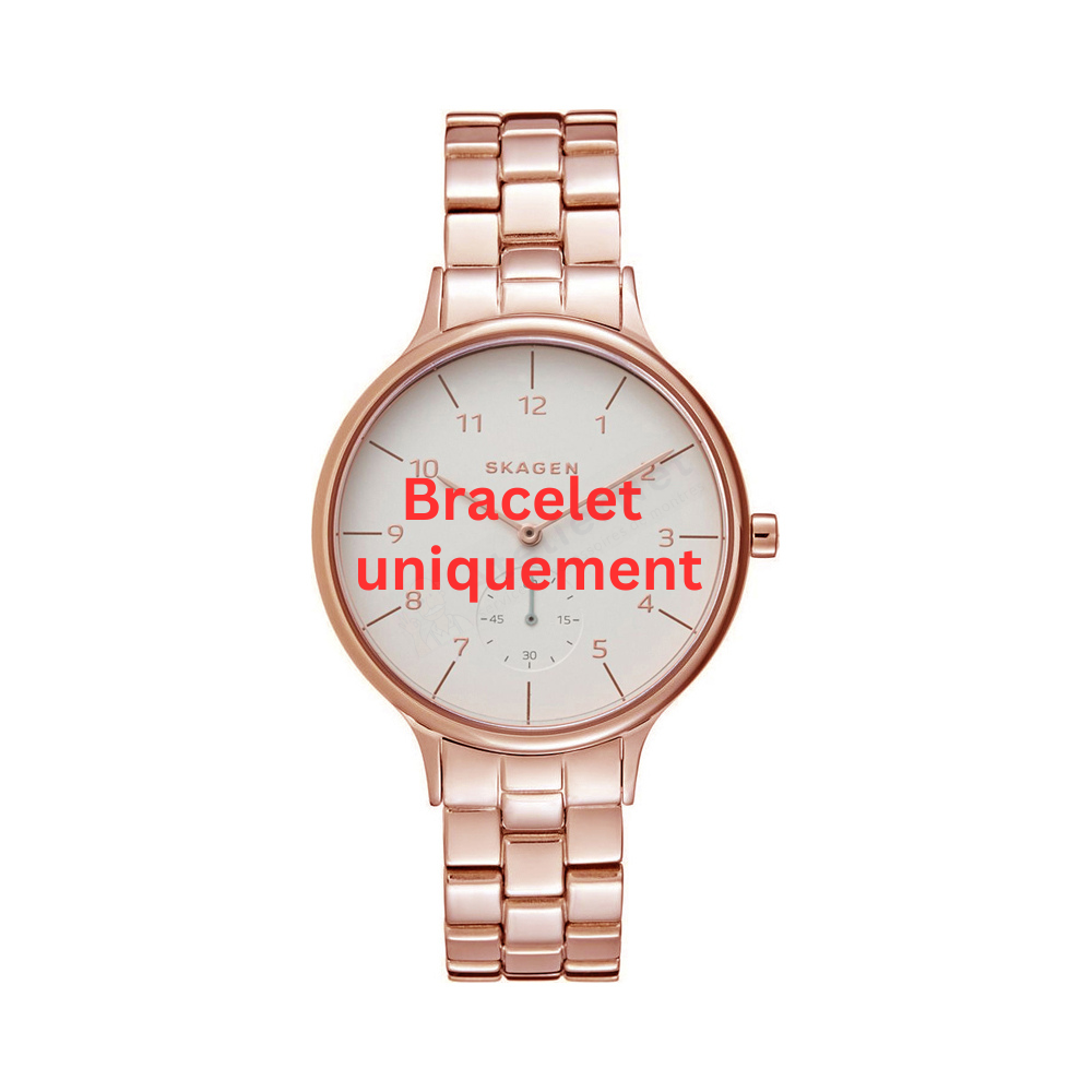 Bracelet metal rose gold Skagen - ANITA LARGE / SKW2417-Bracelets de montres-AtelierNet