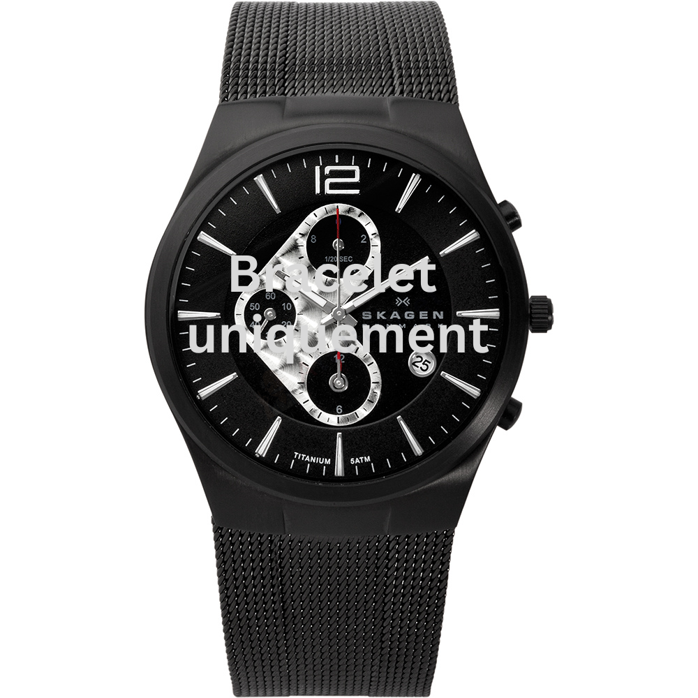 Bracelet metal black Skagen - 906 XLARGE / 906XLTBB-Bracelets de montres-AtelierNet